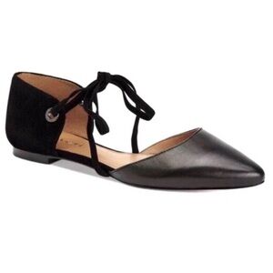 Coach Roy Suede Pointed Toe Ankle Strap Slide Flat Women’s Size 9.5B